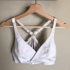 Lace racer back nursing bra